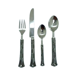 <b>Cutlery</b> <b>Golden</b> Stainless Steel & Metal Handle with Gold Finishing Flatware <b>Sets</b> Hot Selling Dinner Ware - Product Image 2