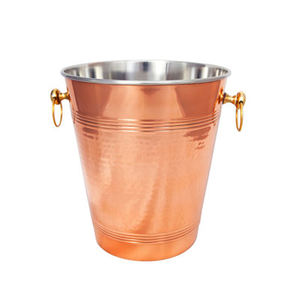 Refroidisseur de vin en acier or rose seau à glace vente chaude et de haute qualité - Product Image 1