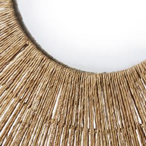 100% Eco-friendly Seagrass Wall <b>Mirror</b> With Frame Bohemian Style Seagrass Antique <b>Mirror</b> Frame - Product Image 3