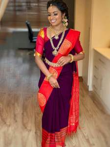 Banarasi Seda Jacquard Saree con Blusa Mujeres Wear Ladies Party Festival Daily Wear Suave Algodón Seda Sari Venta al por mayor Precio bajo Apparelgarment - Product Image 6