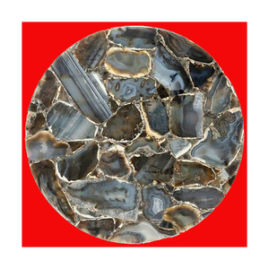 Grey Gemstone Agate <b>Table</b> <b>Top</b> For Home <b>Decoration</b> - Product Image 1