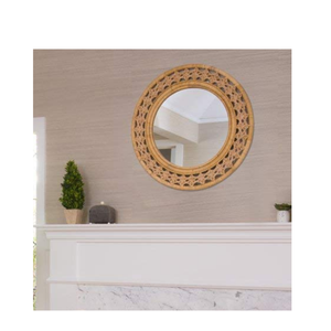 คุณภาพดีที่สุดเวียดนามผู้ผลิตปลอดสารพิษวินเทจหวายกระจกสำหรับตกแต่งบ้าน - Product Image 1