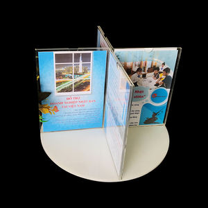 Countertop Clear Acrylic Magazine Flyers Leaflet Holder Brochure Display Rack/ acrylic leaflet holder - Product Image 1