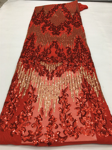 Hai Màu Sắc Có Sẵn Đầy Đủ Sequin Mua Sequin Vải Wedding Dresses <span class=keywords><strong>Net</strong></span> Vải - Product Image 6