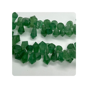 Calidad Premium 7x14mm verde fresa cuarzo facetado señora dedo forma cristal piedra cuentas 8 pulgadas pulsera fabricación de joyas - Product Image 3