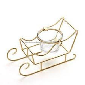 Décorations de table de traîneau artisanal en métal de Noël pour la maison et le cadeau Décorations de Noël élégantes - Product Image 4