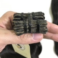 100Gram 40 Buah Per Paket Tape Warna Coklat Alami Dalam Ekstensi Rambut Bergelombang 18 Inci Tape Ekstensi Rambut untuk Dijual