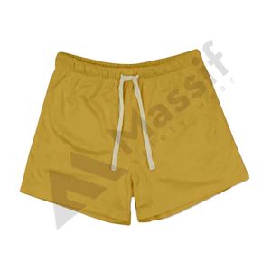 High Quality 100% Cotton Gym Shorts Custom Polyester Spandex <b>Mesh</b> <b>Pants</b> Embroidered Sports Design Mid Running-OEM Service - Product Image 3