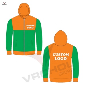 เสื้อฮู้ดปักลายแบบกำหนดเองลวดลายทึบขนาดพลัสไซส์วิธีการถักนิตติ้งที่มีคุณสมบัติป้องกันการหดตัว - Product Image 3