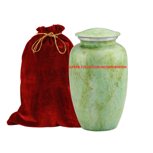 Luxury Green Shaded Aluminium Cremation <b>Urns</b> for <b>Water</b> Brass Burial for Adults Burial of Bronze Blue Bronze Manufacturer - Product Image 2
