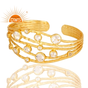 ที่ขายดีที่สุด2022เงินสเตอร์ลิงคริสตัลธรรมชาติควอตซ์และสีขาวบุษราคัมพลอยกำไลข้อมือสำหรับผู้หญิงเครื่องประดับผู้ผลิต - Product Image 3