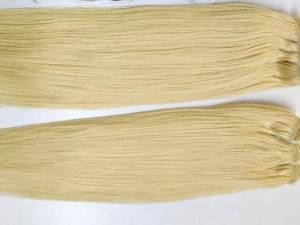 Meilleures extensions de cheveux indiennes vierges Remy 100% douces et brillantes, lisses, blondes, complètes, à clips, en mèches, avec fermetures, queues de cheval, 8-40 pouces - Product Image 3