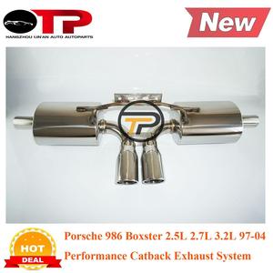 Tubo di scarico OTP pz Boxster <span class=keywords><strong>986</strong></span> 2.5L 2.7L 3.2L 97-04 scarico CATBACK in acciaio inox - Product Image 2