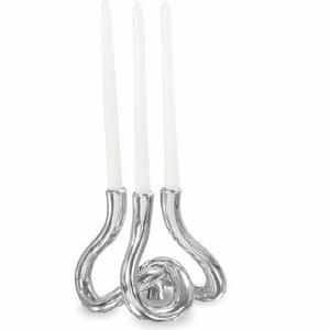 PORTA VELAS DE ALUMINIO PARA CÁRTELAS DE TÉ, DECORACIÓN DEL HOGAR, NAVIDAD, ECOLÓGICO, HECHO A MANO, PLATEADO - Product Image 6