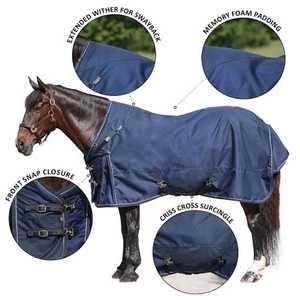 Vente chaude : couvertures d'hiver pour chevaux, imperméables, respirantes, couleurs personnalisées, utilisation en dressage, conformes aux normes internationales - Product Image 6