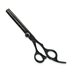 Professional Japanese Stainless Steel Barber Hair Cutting Scissors Set Razor Edge 6.5 Inch Black Color Soft Hair Extension Tools - Product Image 4