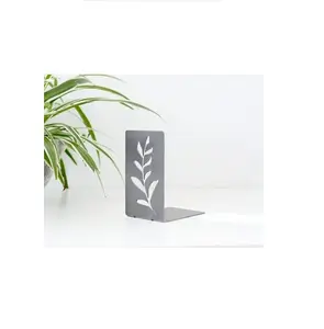 Leaf Pattern Black Metal Designed Book End Book End decorative Book ends Available at Factory Price