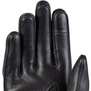 Gants de course en cuir, doigts entiers, antidérapants, fermeture auto-agrippante, imperméables, respirants, compatibles écran tactile, noirs, unisexes, sport - Product Image 5