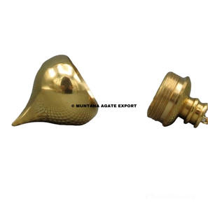 Péndulo de Metal curativo para adivinación, diseño de péndulo de latón, Reiki curativo, MUNTAHA de ágata, 19 - Product Image 3