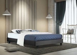 New 2026 MWF Modern Divan <b>Platform</b> <b>Bed</b> <b>Frame</b> with Synthetic Leather/Fabric and Simple Design - Product Image 2