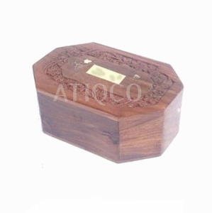 Handmade Eco-Friendly <b>Wooden</b> Heart Shape <b>Keepsake</b> Urn <b>Box</b> with Customized Printing Rustic Design Sympathy Gift for Funeral Ashes - Product Image 2