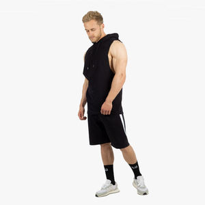 Ensemble d'été pour hommes en coton biologique 100% : survêtement à manches longues, t-shirt et short, idéal pour la plage - Product Image 2