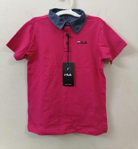 Polo de gama alta con etiqueta de marca para bebés y niños, de secado rápido, transpirable, de manga corta, patrón sólido, ropa para niños, lote de existencias excedentes - Product Image 2