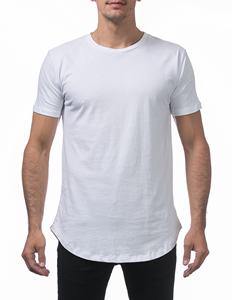 Elegante manga larga de alta calidad precio barato 100% algodón liso suéter camiseta con logotipo personalizado - Product Image 2