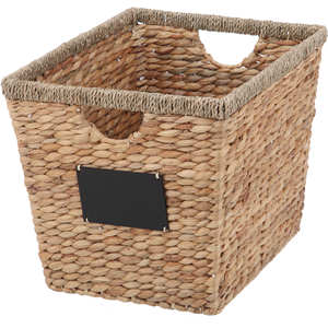 Cesta de almacenamiento de jacinto de agua de paja natural con asas Cesta de organización del hogar Hecho en Vietnam FBA para productos de Amazon - Product Image 6