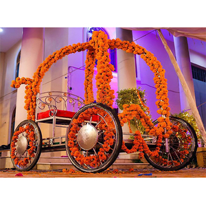 Grand chariot d'entrée nuptiale de mariage Superbe chariot d'entrée de mariage et de marié Chariot d'entrée de mariage de rêve Chariot floral de mariage - Product Image 1