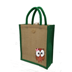 กระเป๋าผ้าแคนวาสทำด้วยมือเป็นมิตรต่อสิ่งแวดล้อมพิมพ์ลายสวยงามกระเป๋าถือช้อปปิ้งทำด้วยมือในอินเดียตะวันตก - Product Image 1