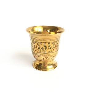 Gobelet STANDARD en laiton doré entièrement gravé/calice fournitures d'église cuivworld inde - Product Image 3