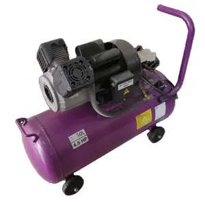 Nuovo lancio 220V alta efficienza alta qualità 4.5HP compressore d'aria portatile a doppia testa senza olio con serbatoio da 50 litri