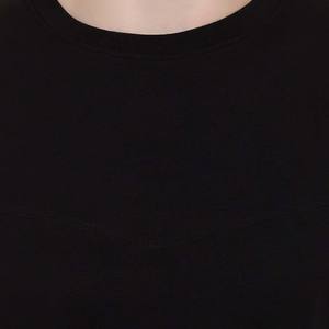 High Quality 100% Cotton T-<b>shirts</b> Custom Mock Neck Black T-<b>Shirt</b> Men Oversized Blank Plain - Product Image 6