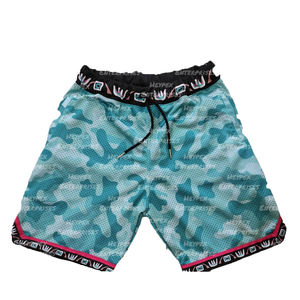 Pantalones cortos de camuflaje informales de nuevo estilo para hombre, malla de poliéster transpirable, tamaño XS, pantalones cortos de sublimación con patrón sólido bordado para niños - Product Image 6