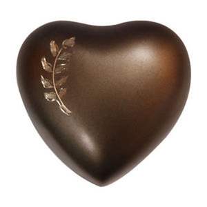 Urne souvenir coeur en laiton faite à la main avec fini gris pour cendres d'animaux urne souvenir coeur en métal bleu mat - Product Image 2