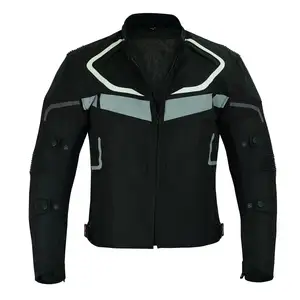 GAF Motorbike Jacket Customize Racing Suit Leather Motorbike Racing Jacket black cool Motorcycle For Men