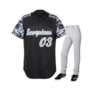 Personnalisé Maillot de baseball grande taille pour hommes boutonné respirant Uniforme de sublimation de vêtements de sport pour garçons en vente - Product Image 5
