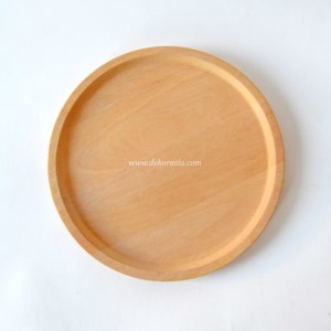 Assiette ronde en bois personnalisée nettoyage léger et facile pour collations desserts plats différentes tailles pour vaisselle - Product Image 4