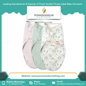 <b>Muslin</b> <b>Baby</b> Blankets Wholesale High Quality Adjustable Swaddle Wrap - Product Image 3