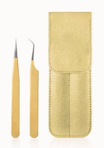 Pince à épiler en acier inoxydable pour extension de cils de greffage professionnel étui coloré écologique avec pince à cils à pointe pointue - Product Image 4