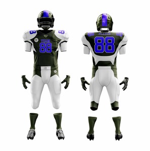 เสื้อฟุตบอลอเมริกันแขนสั้นระบายอากาศผ้าโพลีเอสเตอร์ออกแบบได้ตามต้องการ - Product Image 3