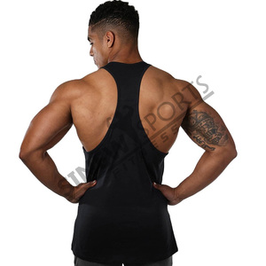 Débardeur noir vierge pour hommes, vêtement de gymnastique, sur mesure, vente en gros, été, - Product Image 6