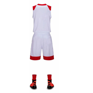 Maillot de basket-ball personnalisé de haute qualité pour jeunes, uniforme sublimé, ensemble blanc et noir pour hommes, en vente - Product Image 6