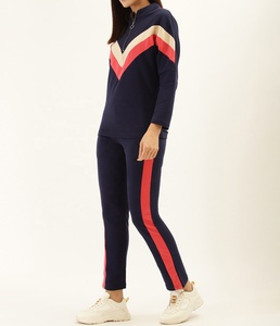 Women's Tracksuit 2 Piece Outfit Casual Long Sleeve Sweat <b>Suit</b> Sports <b>Jogging</b> <b>Suits</b> Set MultiColor Striped Tracksuits - Product Image 3