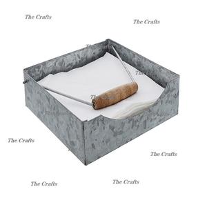 Porte-serviettes de la plus haute qualité, couleur gris galvanisé, taille et forme personnalisées, porte-serviettes en papier - Product Image 3