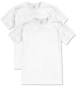 Mens <b>T</b>-Shirt Cotton 100% Printing Custom Logo Blank Cotton Breathable Polyester Rayon Blend Fitted <b>T</b> Shirt - Product Image 3