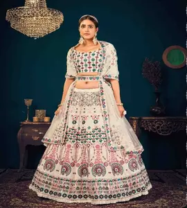 Lahenga Choli-Blusa de diseñador indio, Dupatta Blusa de encaje, precio al por mayor