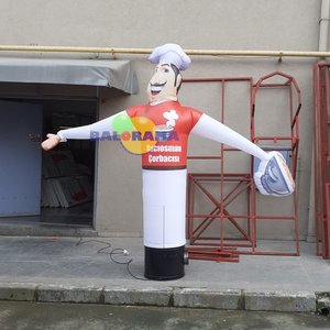 Globo inflable de alta calidad con la mano para hombre, mascota hinchable, para publicidad - Product Image 4