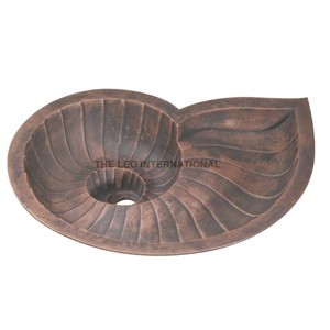 High Grade Sink <b>Round</b> Shape Wash <b>Basin</b> Bathroom Hanging Hammered Texture Shiny Silver Polished Sustainable Feature - Product Image 2